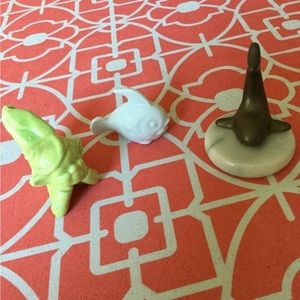 Three minature figurines